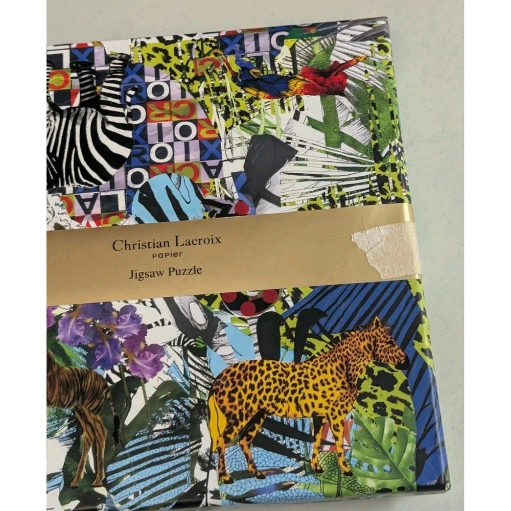 Rare Christian Lacroix Papier Collection Double-Sided Puzzle - Glam'azonia/Bijou